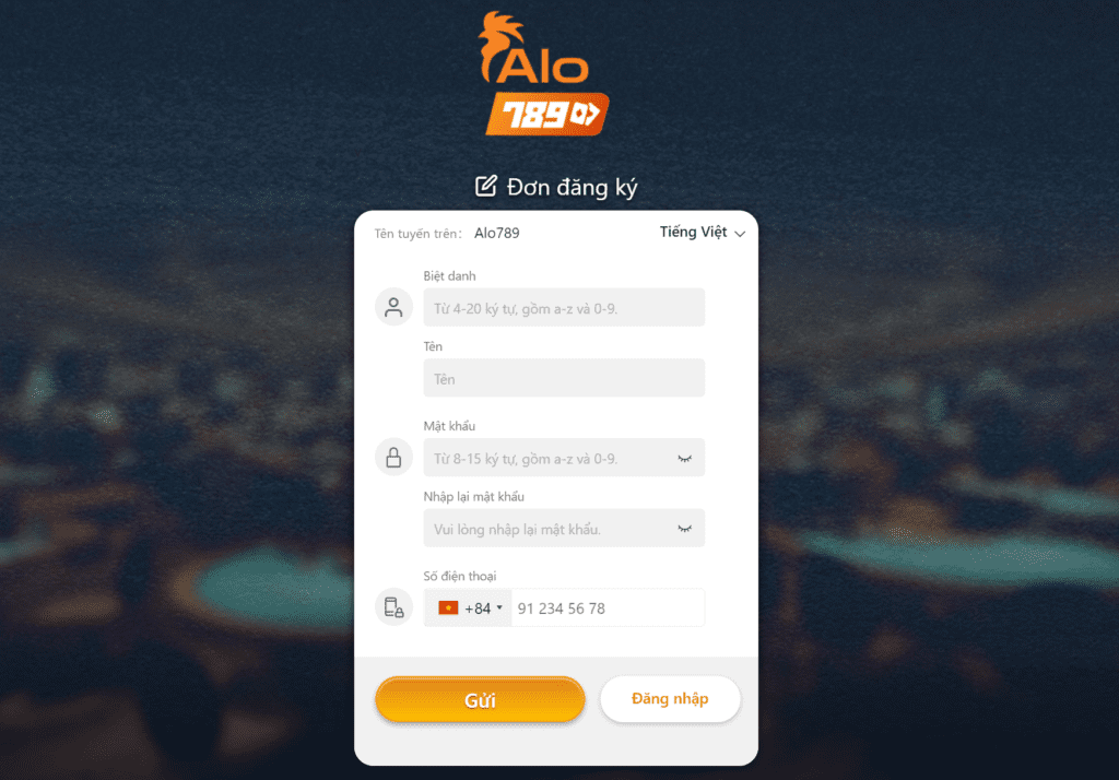 Hướng dẫn đăng ký alo789 nhận khuyến mãi tiền cược 5 Hướng dẫn đăng ký alo789 chi tiết từng bước
